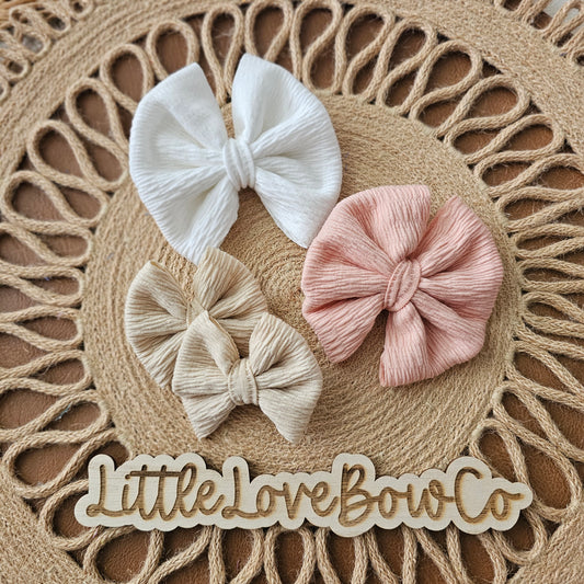 Neutral Smocked Fabric Bundle