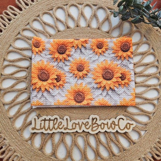 Embroidered Sunflowers