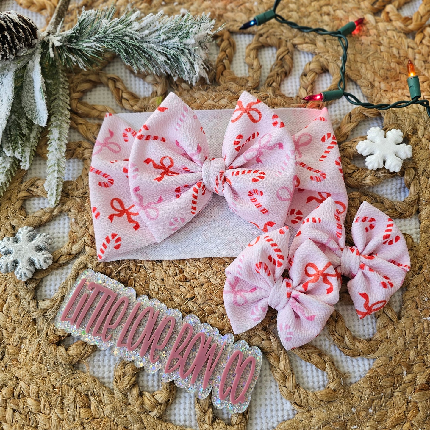 Candy Cane Bows