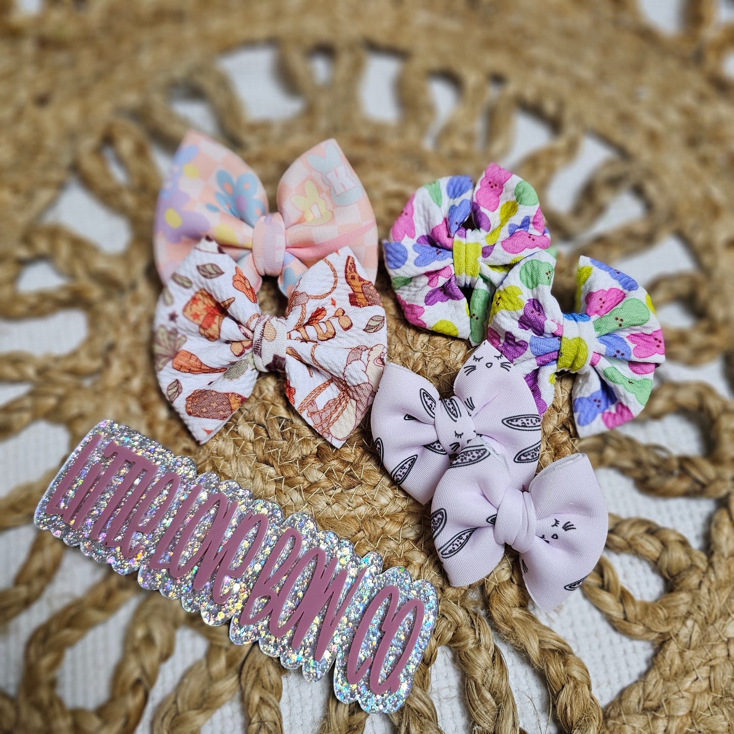 Easter Piggie Bundle - all can be on nylon or clips, specify in checkout