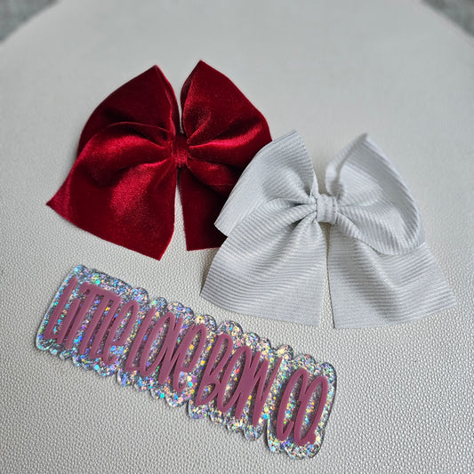 Pinwheel Sailor Bow Bundle, on clips