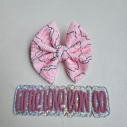 4" Girly Cakes Bow can be on nylon or clip specify in checkout