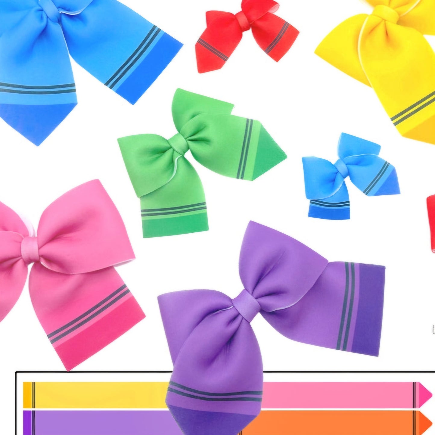 Crayon & Pencil Sailor Bows