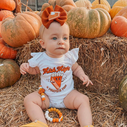 Pumpkin Orange Bow | Bullet (feltie sold seperately)