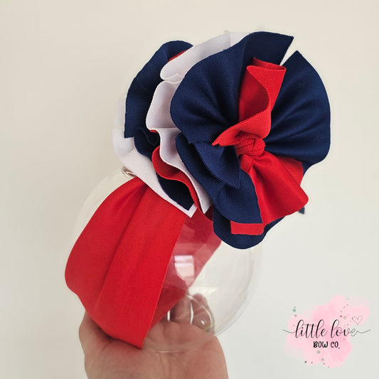 Multicolor Bows | Red White Blue Scuba